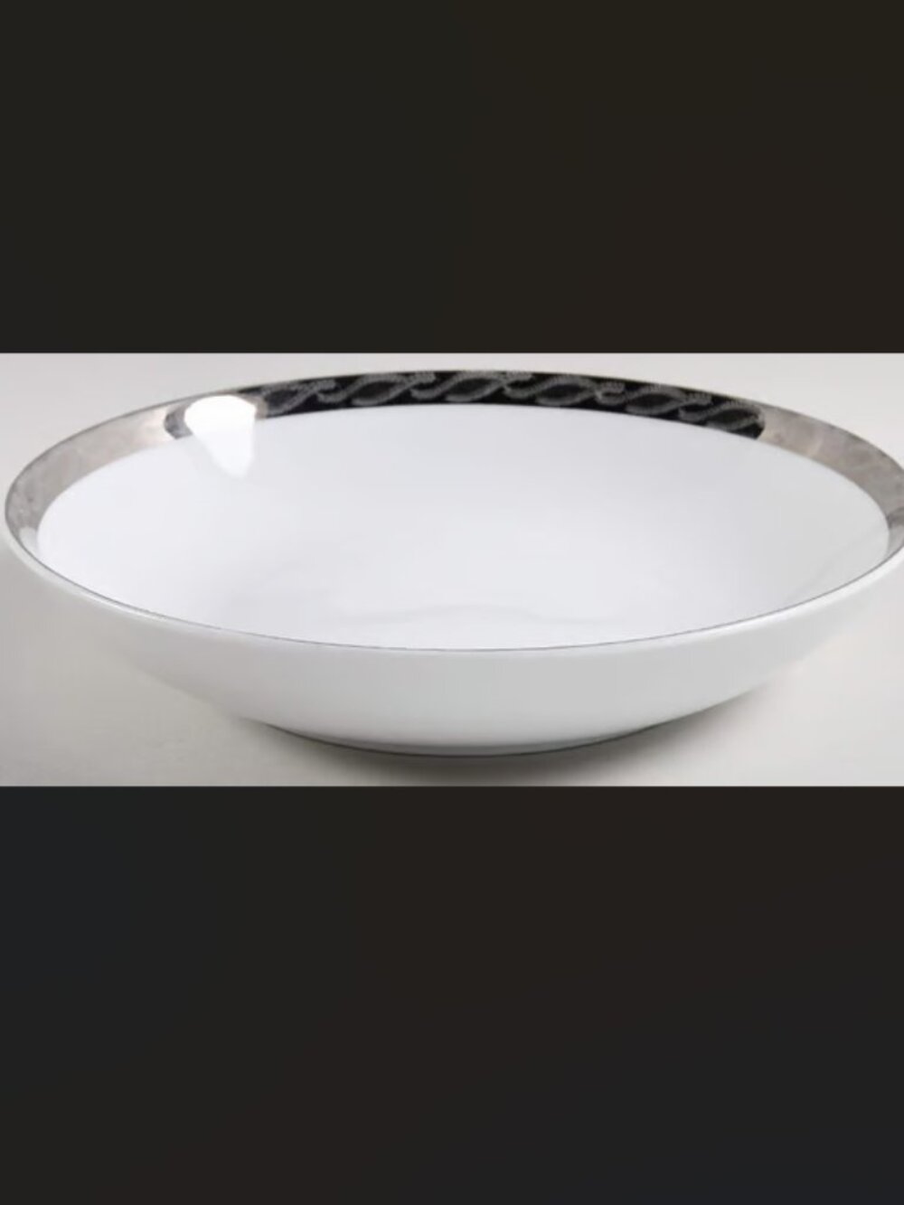 Silver Lichen Coupe Soup Bowl by Fukagawa (1 pc)